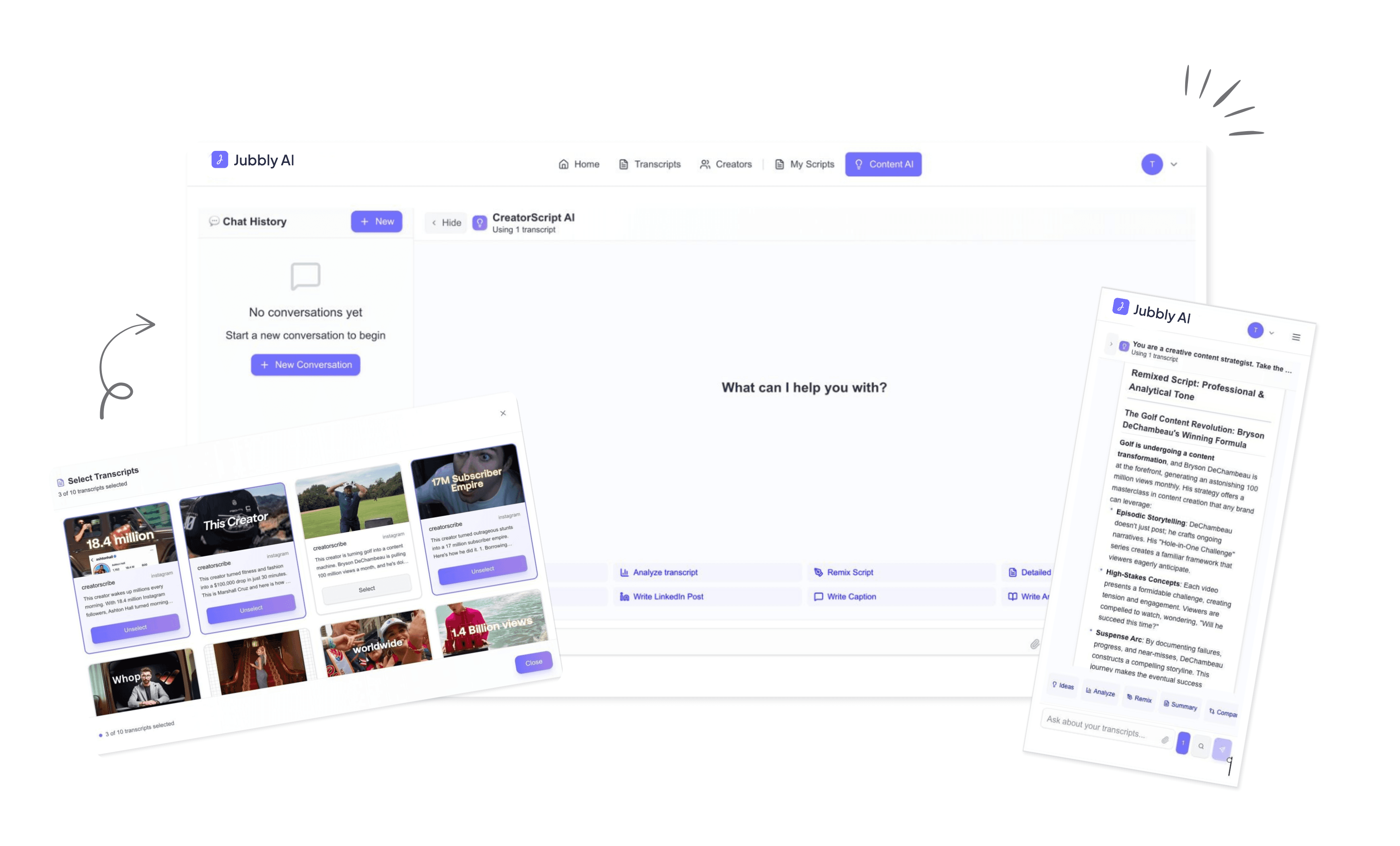 Jubbly AI product preview
