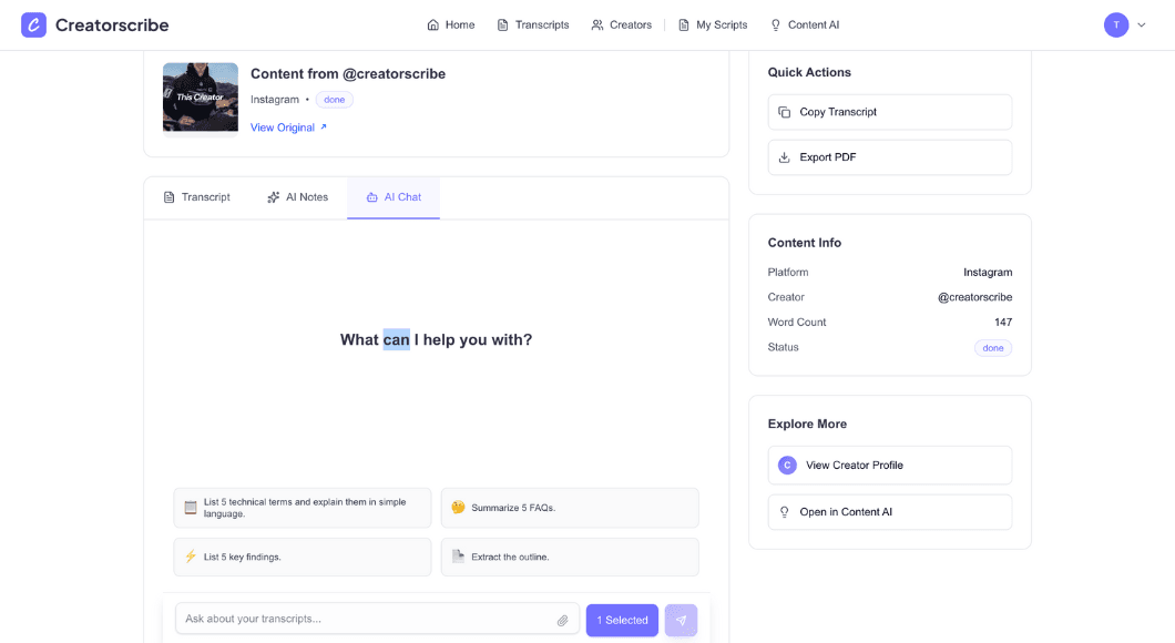 Brainstorm with your content